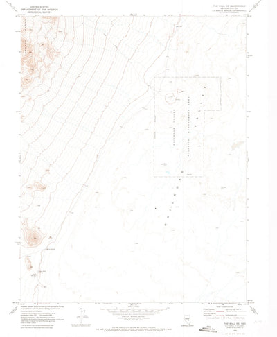 United States Geological Survey The Wall NE, NV (1968, 24000-Scale) digital map