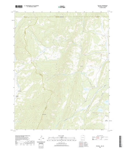 United States Geological Survey The Wall, NM (2020, 24000-Scale) digital map