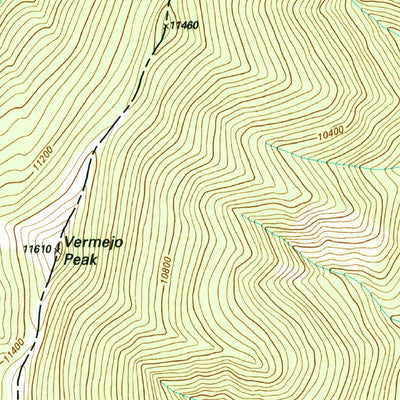 United States Geological Survey The Wall, NM-CO (1995, 24000-Scale) digital map