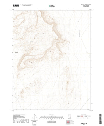 United States Geological Survey The Wall SW, NV (2021, 24000-Scale) digital map