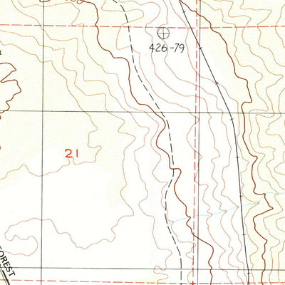 United States Geological Survey The Whaleback, CA (1986, 24000-Scale) digital map