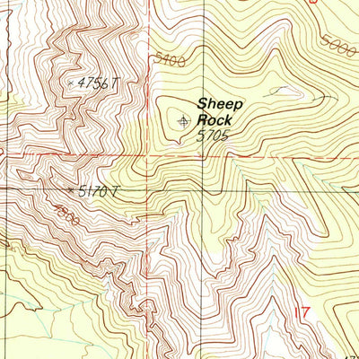 United States Geological Survey The Whaleback, CA (1986, 24000-Scale) digital map
