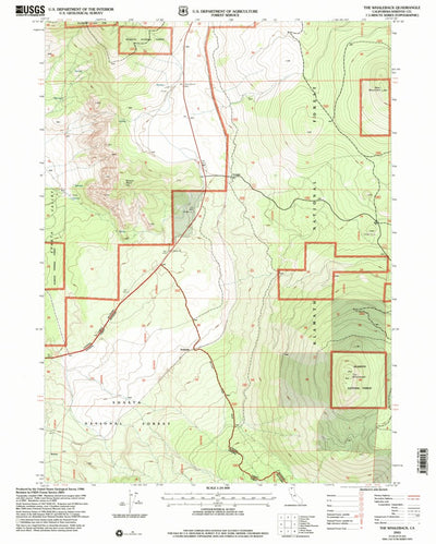 United States Geological Survey The Whaleback, CA (2001, 24000-Scale) digital map