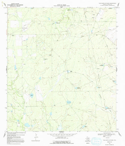 United States Geological Survey The White Kitchen, TX (1969, 24000-Scale) digital map