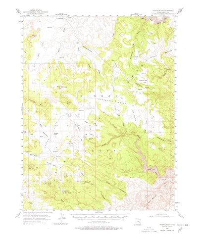 United States Geological Survey The Wickiup, UT (1954, 62500-Scale) digital map