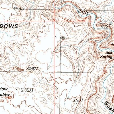 United States Geological Survey The Windows Section, UT (1985, 24000-Scale) digital map