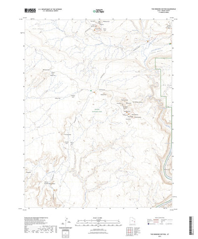 United States Geological Survey The Windows Section, UT (2023, 24000-Scale) digital map