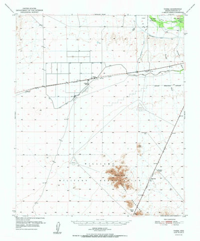 United States Geological Survey Theba, AZ (1951, 62500-Scale) digital map