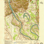United States Geological Survey Thebes, IL-MO (1955, 62500-Scale) digital map