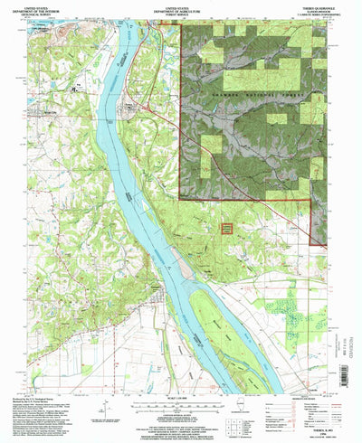 United States Geological Survey Thebes, IL-MO (1996, 24000-Scale) digital map
