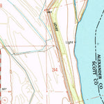 United States Geological Survey Thebes SW, MO-IL (1993, 24000-Scale) digital map