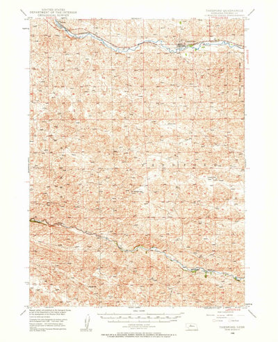United States Geological Survey Thedford, NE (1948, 62500-Scale) digital map
