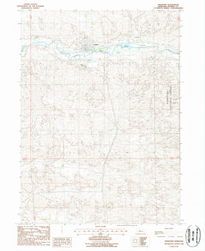United States Geological Survey Thedford, NE (1986, 24000-Scale) digital map