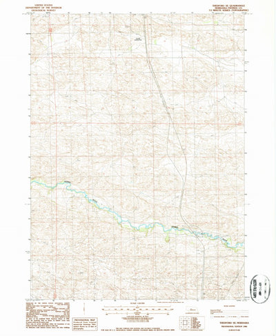 United States Geological Survey Thedford SE, NE (1986, 24000-Scale) digital map
