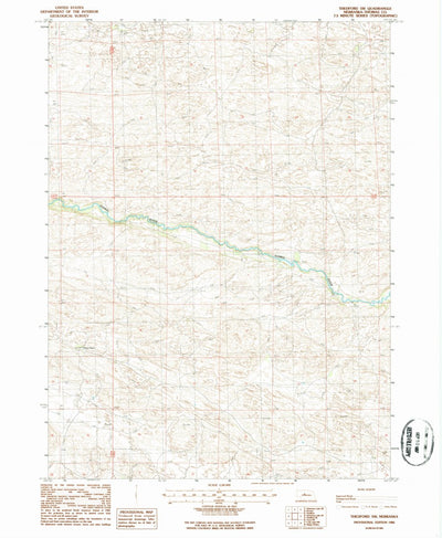 United States Geological Survey Thedford SW, NE (1986, 24000-Scale) digital map
