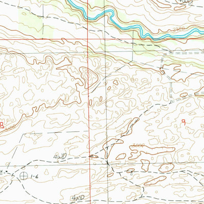 United States Geological Survey Thedford SW, NE (1986, 24000-Scale) digital map