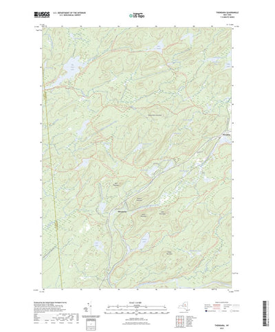 United States Geological Survey Thendara, NY (2023, 24000-Scale) digital map