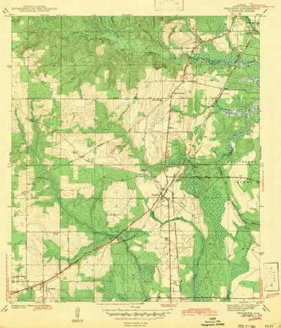 United States Geological Survey Theodore, AL (1943, 31680-Scale) digital map