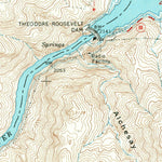 United States Geological Survey Theodore Roosevelt Dam, AZ (1964, 24000-Scale) digital map