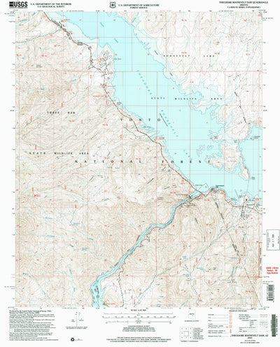 United States Geological Survey Theodore Roosevelt Dam, AZ (2004, 24000-Scale) digital map