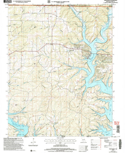 United States Geological Survey Theodosia, MO (2004, 24000-Scale) digital map