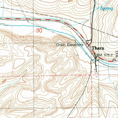 United States Geological Survey Thera, WA (1981, 24000-Scale) digital map