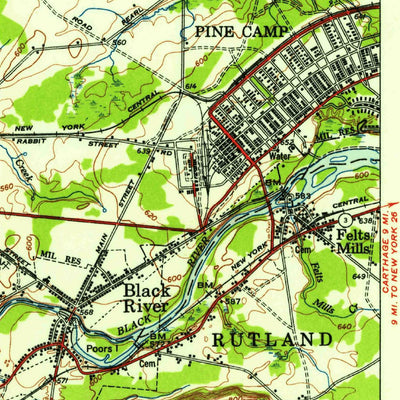 United States Geological Survey Theresa, NY (1948, 62500-Scale) digital map