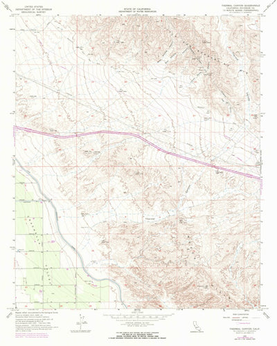 United States Geological Survey Thermal Canyon, CA (1956, 24000-Scale) digital map