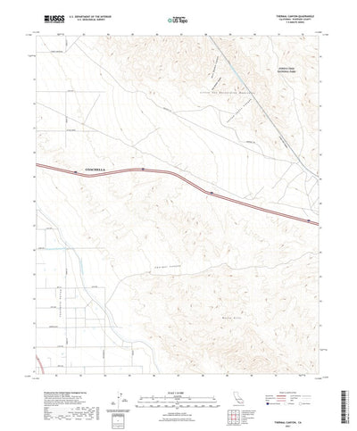 United States Geological Survey Thermal Canyon, CA (2021, 24000-Scale) digital map