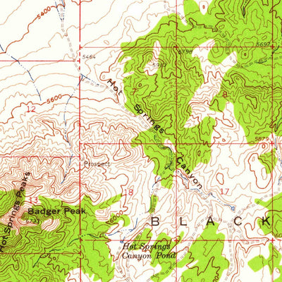 United States Geological Survey Thermo, UT (1958, 62500-Scale) digital map