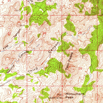 United States Geological Survey Thermo, UT (1958, 62500-Scale) digital map