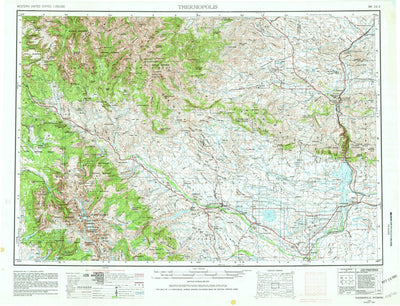 United States Geological Survey Thermopolis, WY (1955, 250000-Scale) digital map