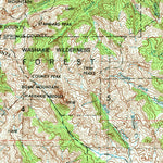 United States Geological Survey Thermopolis, WY (1955, 250000-Scale) digital map