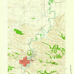 United States Geological Survey Thermopolis, WY (1960, 24000-Scale) digital map