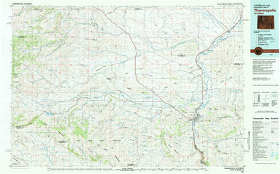 United States Geological Survey Thermopolis, WY (1981, 100000-Scale) digital map