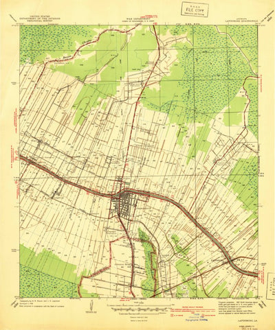 United States Geological Survey Thibodaux, LA (1940, 31680-Scale) digital map