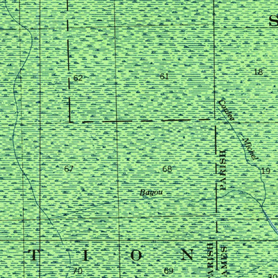United States Geological Survey Thibodaux, LA (1955, 62500-Scale) digital map