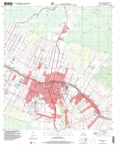 United States Geological Survey Thibodaux, LA (1998, 24000-Scale) digital map