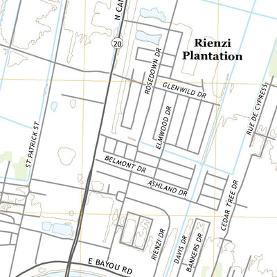 United States Geological Survey Thibodaux, LA (2020, 24000-Scale) digital map