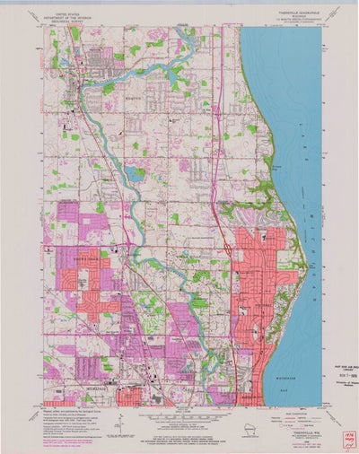 United States Geological Survey Thiensville, WI (1958, 24000-Scale) digital map