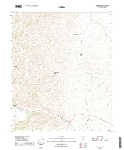 United States Geological Survey Thimble Canyon, NM (2020, 24000-Scale) digital map