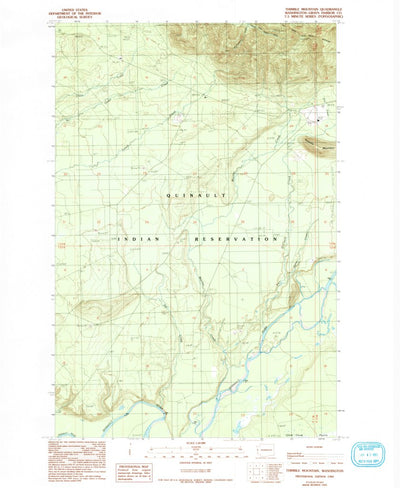 United States Geological Survey Thimble Mountain, WA (1990, 24000-Scale) digital map