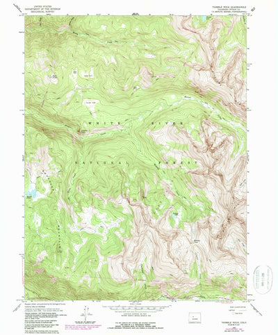 United States Geological Survey Thimble Rock, CO (1960, 24000-Scale) digital map