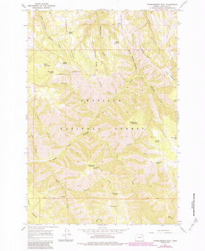 United States Geological Survey Thimbleberry Mountain, OR (1964, 24000-Scale) digital map