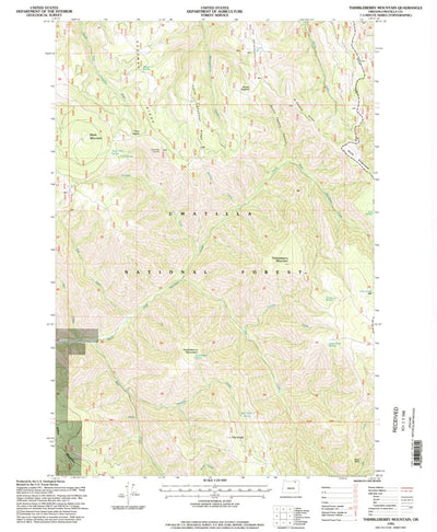 United States Geological Survey Thimbleberry Mountain, OR (1995, 24000-Scale) digital map