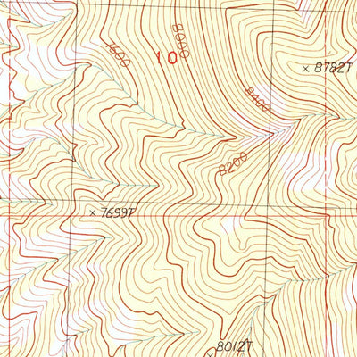 United States Geological Survey Third Butte East, NV (1986, 24000-Scale) digital map