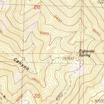 United States Geological Survey Third Butte East, NV (1986, 24000-Scale) digital map
