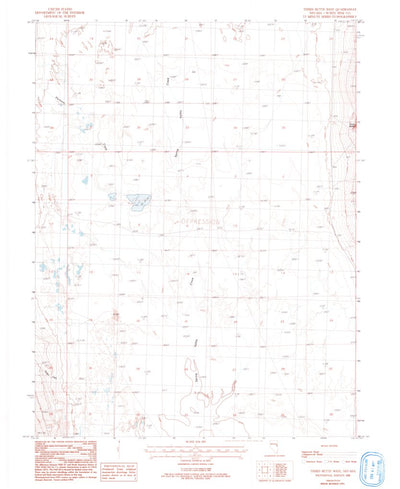 United States Geological Survey Third Butte West, NV (1993, 24000-Scale) digital map