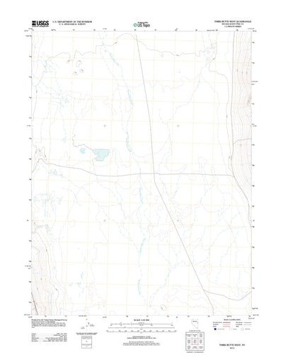 United States Geological Survey Third Butte West, NV (2012, 24000-Scale) digital map