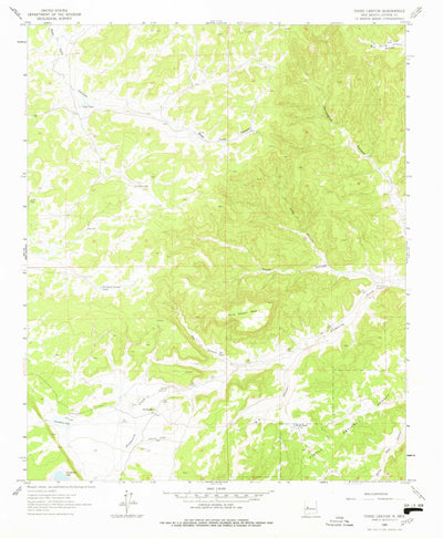 United States Geological Survey Third Canyon, NM (1964, 24000-Scale) digital map